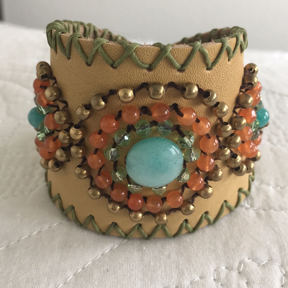 Beaded Cuff. Add the pop to any outfit!